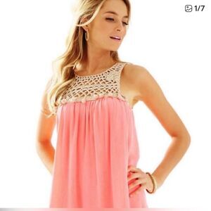 Lilly Pulitzer Rachelle Mini Swing Dress Pink Sun Ray